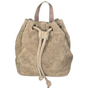 World Market Beautiful Boho Suede Backpack